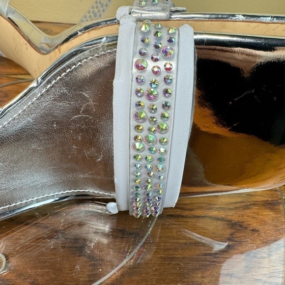 Nine West Darla Sandal in clear silver - Picture 12 of 16